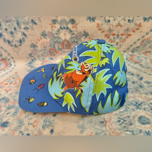 Disney The Lion King Tastes Like Chicken Simba Timon Pumbaa Bug Toss Hat Vintage - Picture 7 of 11